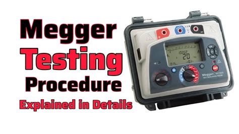 megger test procedure pdf.